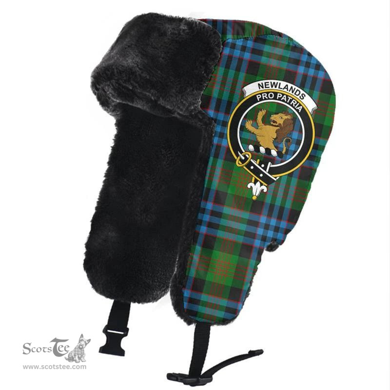 Scottish Newlands of Lauriston Clans Tartan Trapper Hat - Crest Classic Scottish Plaid Tartan Plaid