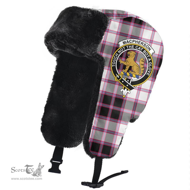 Scottish MacPherson Hunting Modern Clans Tartan Trapper Hat - Crest Classic Scottish Plaid Tartan Plaid