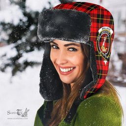 Scottish Wallace Hunting Ancient Clans Tartan Trapper Hat - Crest Classic Scottish Plaid Tartan Plaid