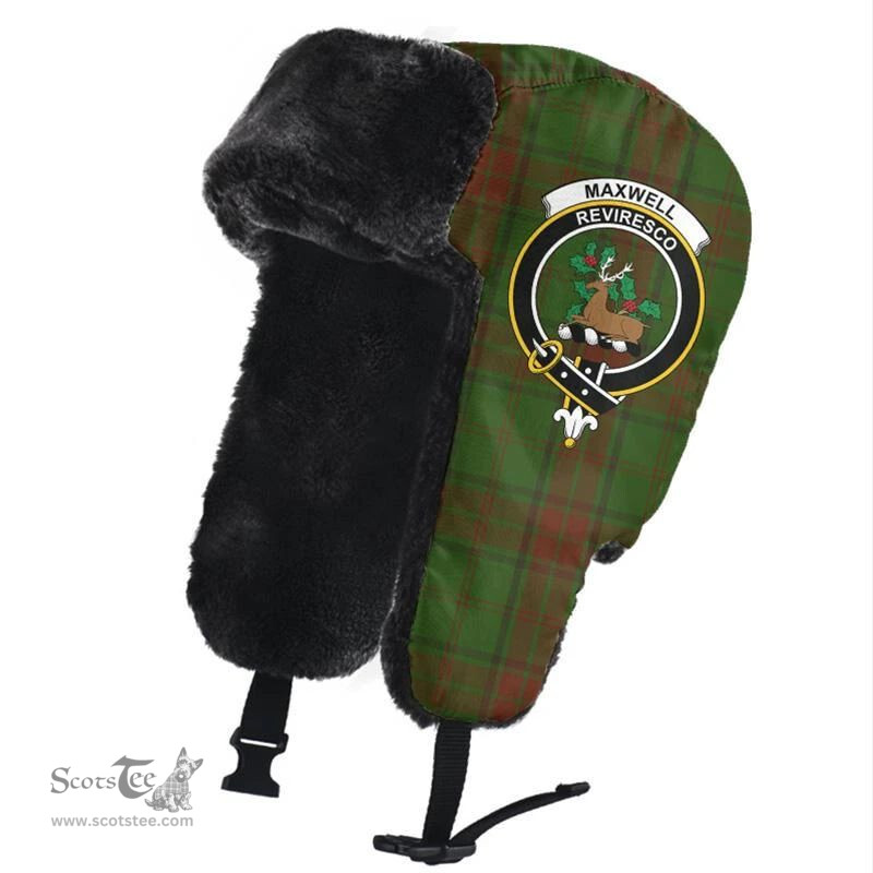 Scottish Maxwell Hunting Clans Tartan Trapper Hat - Crest Classic Scottish Plaid Tartan Plaid