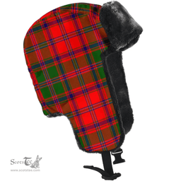 Scottish Stewart of Appin Clan Tartan Trapper Hat - Classic Scottish Plaid Tartan Plaid