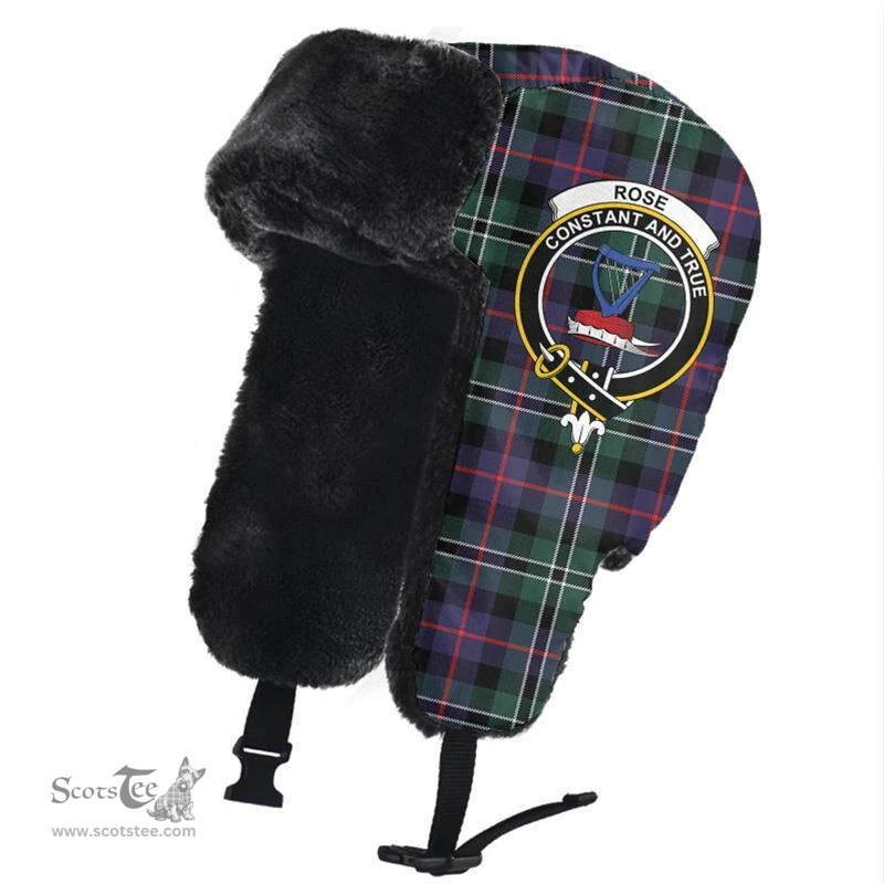 Scottish Rose Hunting Modern Clans Tartan Trapper Hat - Crest Classic Scottish Plaid Tartan Plaid