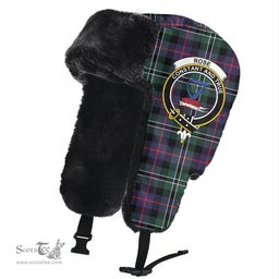 Scottish Rose Hunting Modern Clans Tartan Trapper Hat - Crest Classic Scottish Plaid Tartan Plaid