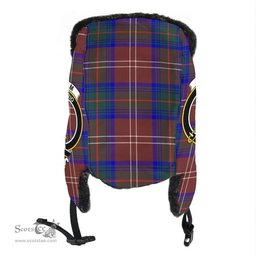 Scottish Chisholm Hunting Modern Clans Tartan Trapper Hat - Crest Classic Scottish Plaid Tartan Plaid
