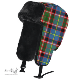 Scottish Stirling (of Keir) Clan Tartan Trapper Hat - Classic Scottish Plaid Tartan Plaid