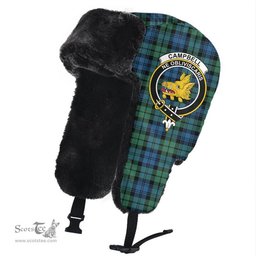 Scottish Campbell Ancient 01 Clans Tartan Trapper Hat - Crest Classic Scottish Plaid Tartan Plaid
