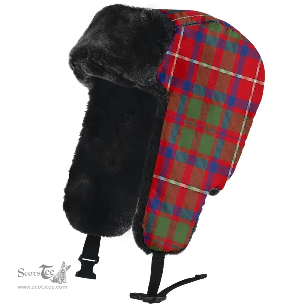 Scottish Shaw of Tordarroch Clan Tartan Trapper Hat - Classic Scottish Plaid Tartan Plaid