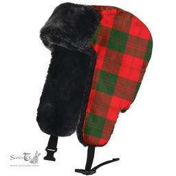 Scottish Erskine Modern Clan Tartan Trapper Hat - Classic Scottish Plaid Tartan Plaid