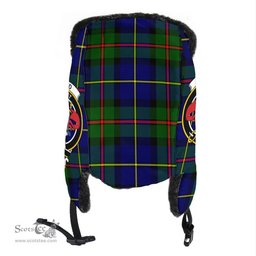 Scottish MacLeod of Harris Modern Clans Tartan Trapper Hat - Crest Classic Scottish Plaid Tartan Plaid