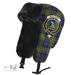 Scottish MacLaren Modern Clans Tartan Trapper Hat - Crest Classic Scottish Plaid Tartan Plaid