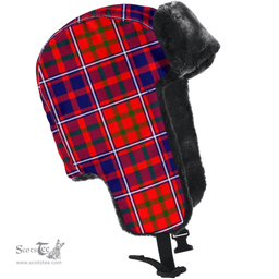 Scottish Cameron of Lochiel Clan Tartan Trapper Hat - Classic Scottish Plaid Tartan Plaid