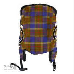 Scottish Balfour Modern Clans Tartan Trapper Hat - Crest Classic Scottish Plaid Tartan Plaid
