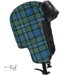 Scottish Robertson Hunting Ancient Clan Tartan Trapper Hat - Classic Scottish Plaid Tartan Plaid