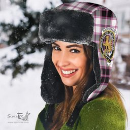 Scottish MacPherson Hunting Modern Clans Tartan Trapper Hat - Crest Classic Scottish Plaid Tartan Plaid