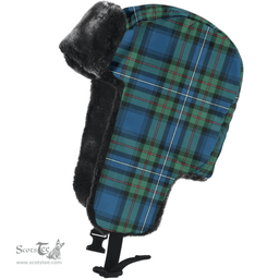 Scottish Robertson Hunting Ancient Clan Tartan Trapper Hat - Classic Scottish Plaid Tartan Plaid