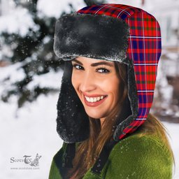 Scottish Cameron of Lochiel Clan Tartan Trapper Hat - Classic Scottish Plaid Tartan Plaid