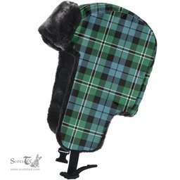 Scottish Melville Clan Tartan Trapper Hat - Classic Success Scottish Plaid Tartan Plaid