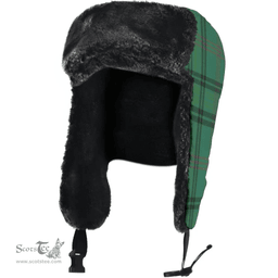 Scottish Ross Hunting Ancient Clan Tartan Trapper Hat - Classic Scottish Plaid Tartan Plaid