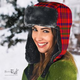 Scottish Murray (of Dysart) Clan Tartan Trapper Hat - Classic Scottish Plaid Tartan Plaid