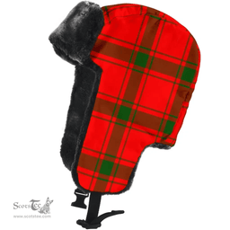 Scottish MacDonald of Sleat Clan Tartan Trapper Hat - Classic Scottish Plaid Tartan Plaid