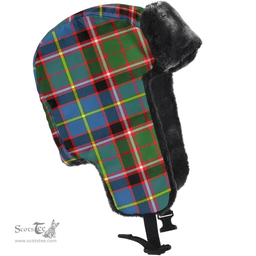 Scottish Stirling (of Keir) Clan Tartan Trapper Hat - Classic Scottish Plaid Tartan Plaid
