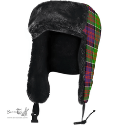 Scottish MacDonald of Clan Ranald Clan Tartan Trapper Hat - Classic Scottish Plaid Tartan Plaid
