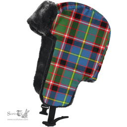 Scottish Stirling (of Keir) Clan Tartan Trapper Hat - Classic Scottish Plaid Tartan Plaid