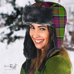 Scottish MacDonald of Clan Ranald Clan Tartan Trapper Hat - Classic Scottish Plaid Tartan Plaid