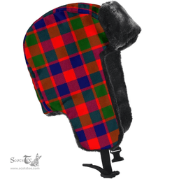 Scottish Gow of McGouan Clan Tartan Trapper Hat - Classic Scottish Plaid Tartan Plaid