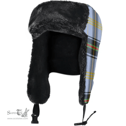 Scottish Bell of the Borders Clan Tartan Trapper Hat - Classic Scottish Plaid Tartan Plaid