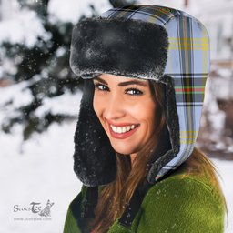 Scottish Bell of the Borders Clan Tartan Trapper Hat - Classic Scottish Plaid Tartan Plaid