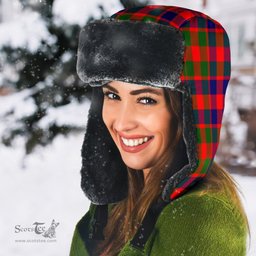 Scottish Gow of McGouan Clan Tartan Trapper Hat - Classic Scottish Plaid Tartan Plaid