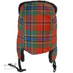 Scottish MacLean of Duart Ancient Clan Tartan Trapper Hat - Classic Scottish Plaid Tartan Plaid