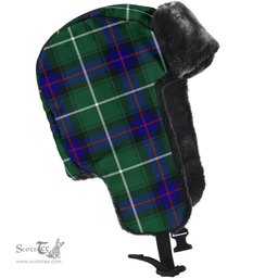 Scottish MacDonald of the Isles Clan Tartan Trapper Hat - Classic Scottish Plaid Tartan Plaid