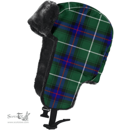 Scottish MacDonald of the Isles Clan Tartan Trapper Hat - Classic Scottish Plaid Tartan Plaid