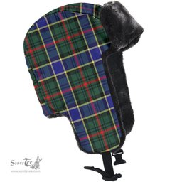 Scottish Ogilvie Hunting Modern Clan Tartan Trapper Hat - Classic Scottish Plaid Tartan Plaid
