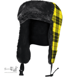 Scottish MacLeod of Lewis Modern Clan Tartan Trapper Hat - Classic Scottish Plaid Tartan Plaid