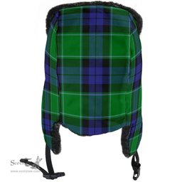 Scottish Graham of Menteith Modern Clan Tartan Trapper Hat - Classic Scottish Plaid Tartan Plaid