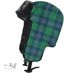 Scottish Shaw of Sauchie Clan Tartan Trapper Hat - Classic Scottish Plaid Tartan Plaid