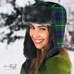 Scottish MacDonald of the Isles Clan Tartan Trapper Hat - Classic Scottish Plaid Tartan Plaid