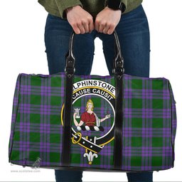 Scottish Elphinstone Clan Tartan Travel Bag - Crest Classic Scottish Plaid Tartan Plaid