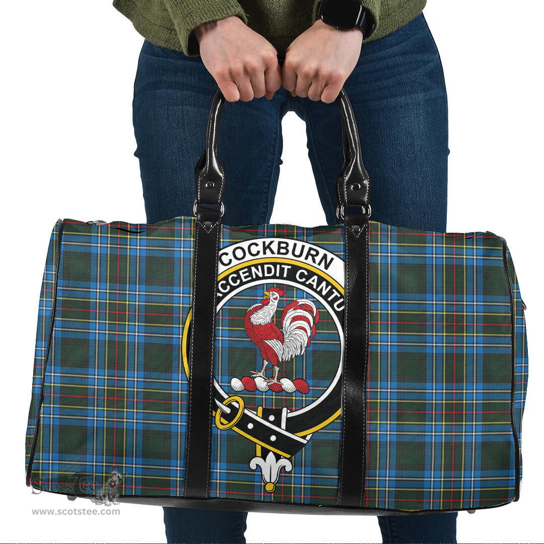 Scottish Cockburn Modern Clan Tartan Travel Bag - Crest Classic Scottish Plaid Tartan Plaid