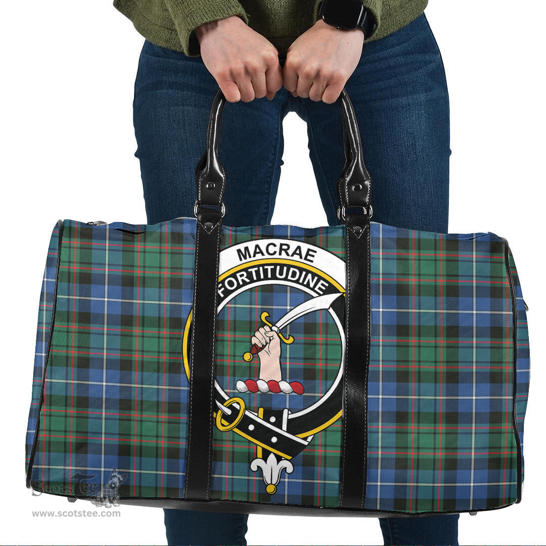 Scottish MacRae Hunting Ancient Clan Tartan Travel Bag - Crest Classic Scottish Plaid Tartan Plaid
