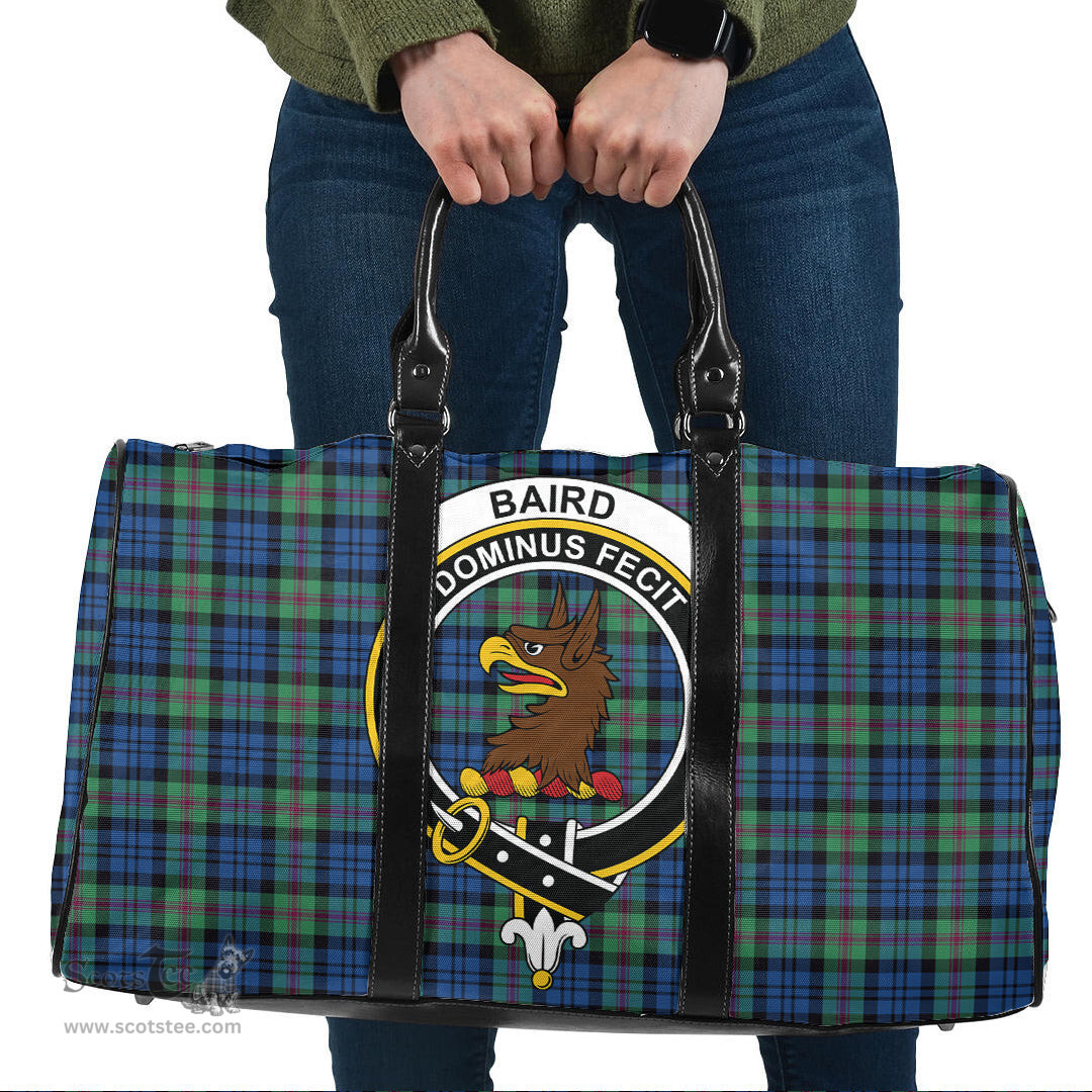 Scottish Baird Ancient Clan Tartan Travel Bag - Crest Classic Scottish Plaid Tartan Plaid