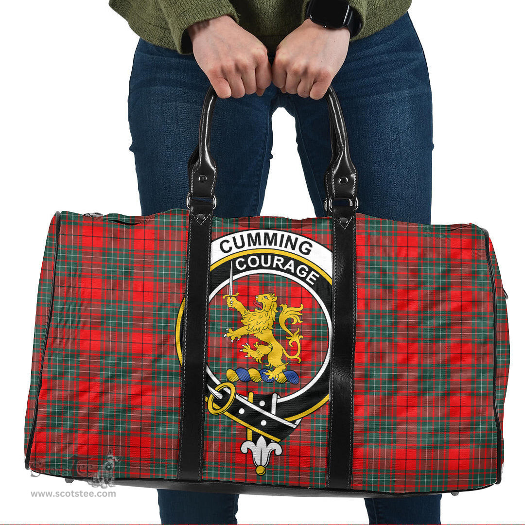 Scottish Cumming Modern Clan Tartan Travel Bag - Crest Classic Scottish Plaid Tartan Plaid
