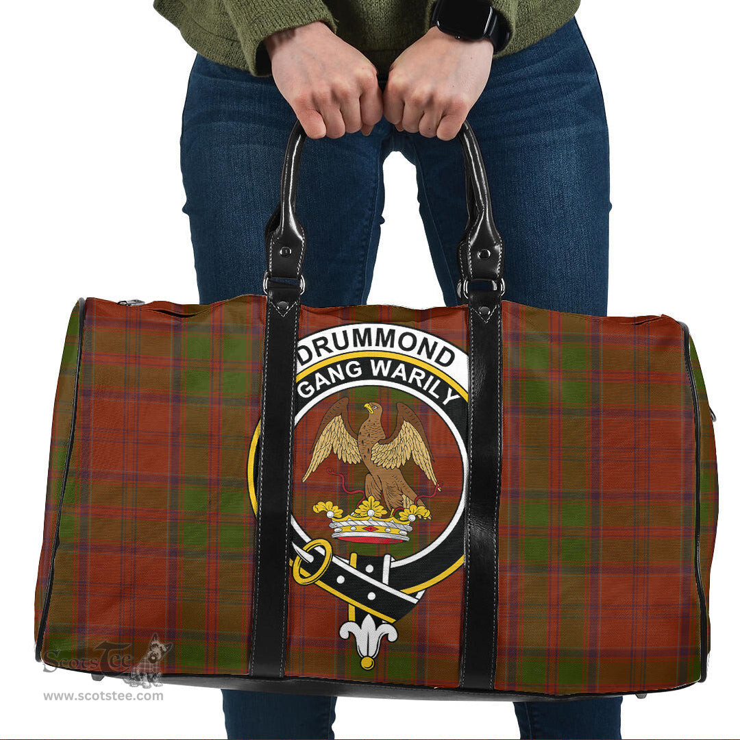 Scottish Drummond Clan Clan Tartan Travel Bag - Crest Classic Scottish Plaid Tartan Plaid