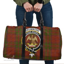 Scottish Drummond Clan Clan Tartan Travel Bag - Crest Classic Scottish Plaid Tartan Plaid