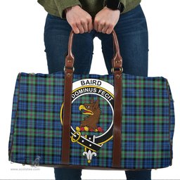 Scottish Baird Ancient Clan Tartan Travel Bag - Crest Classic Scottish Plaid Tartan Plaid
