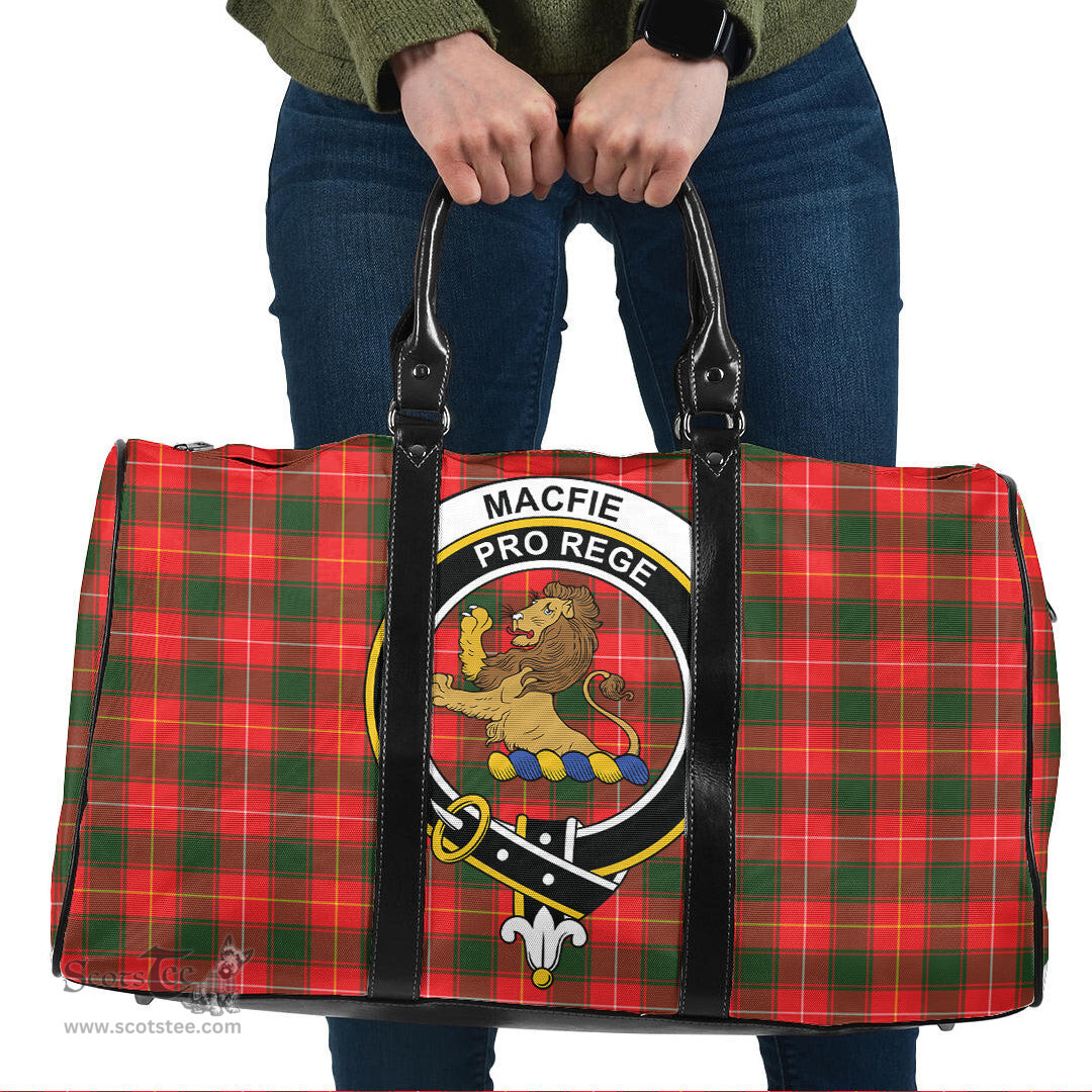 Scottish MacFie Clan Tartan Travel Bag - Crest Classic Scottish Plaid Tartan Plaid