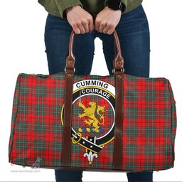 Scottish Cumming Modern Clan Tartan Travel Bag - Crest Classic Scottish Plaid Tartan Plaid